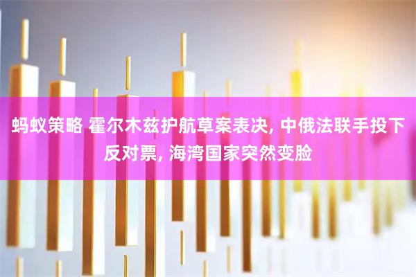 蚂蚁策略 霍尔木兹护航草案表决, 中俄法联手投下反对票, 海湾国家突然变脸