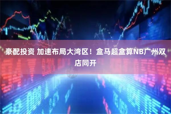 豪配投资 加速布局大湾区！盒马超盒算NB广州双店同开